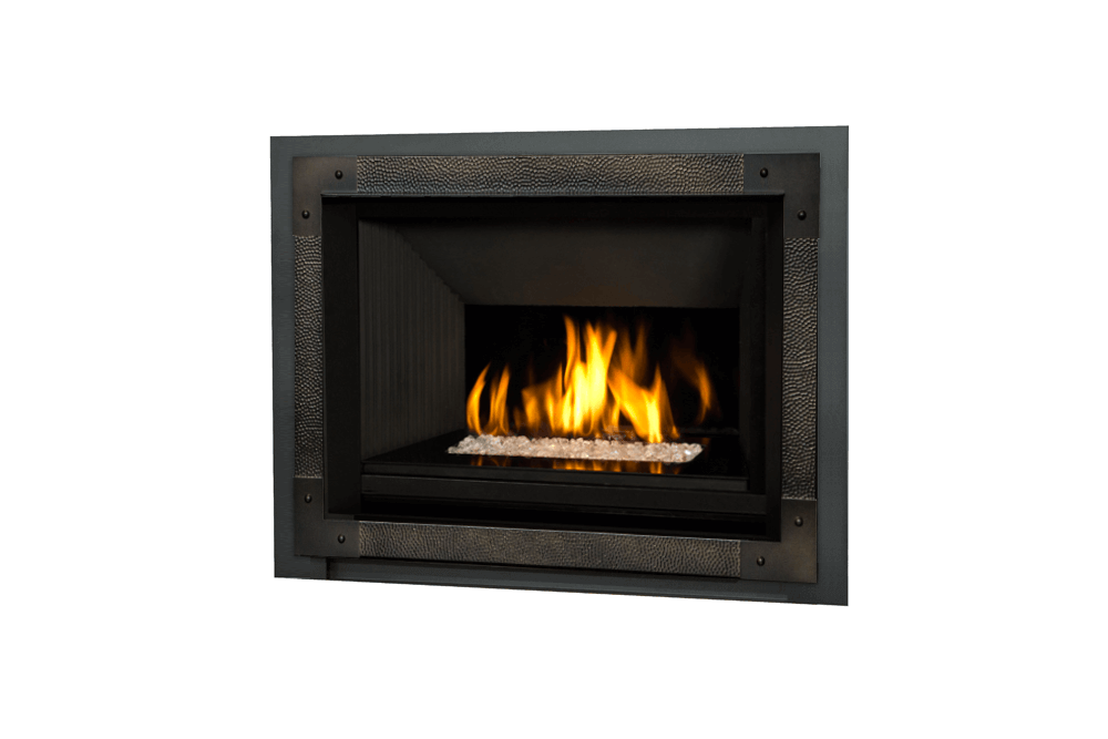 H5 Series shown with Murano Glass and Edgemont Hammered Front in Oiled Bronze