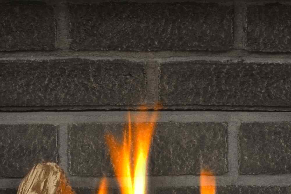 Valor P2 Gas Fireplace Charcoal Brick Liner
