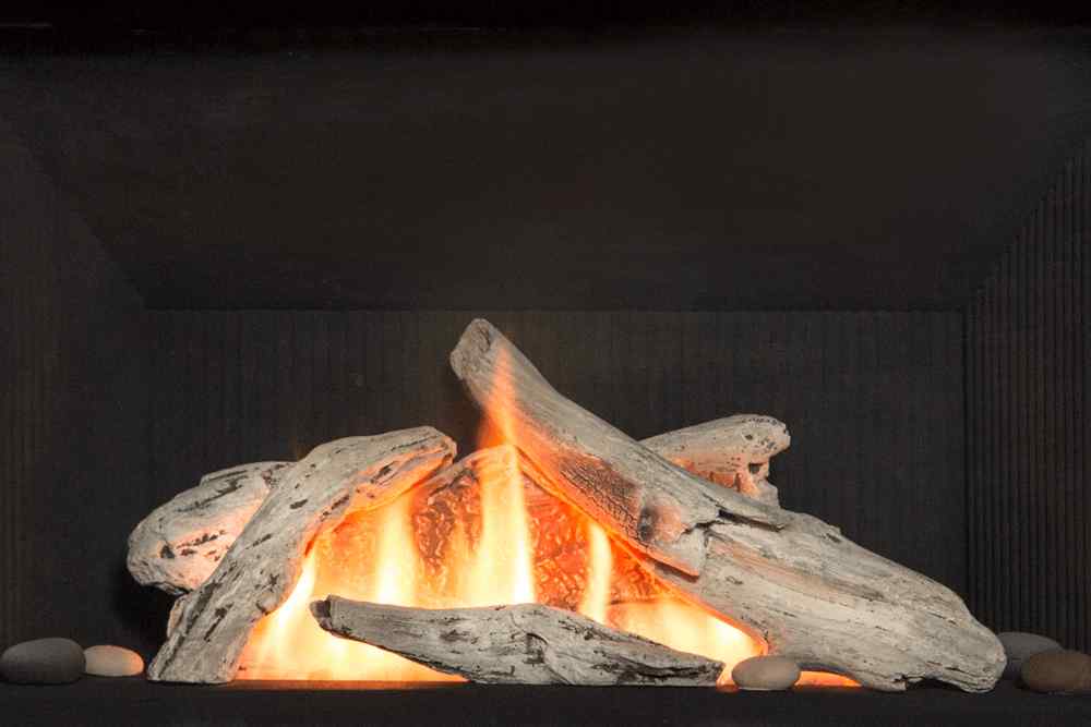 H4 Gas Fireplace Driftwood