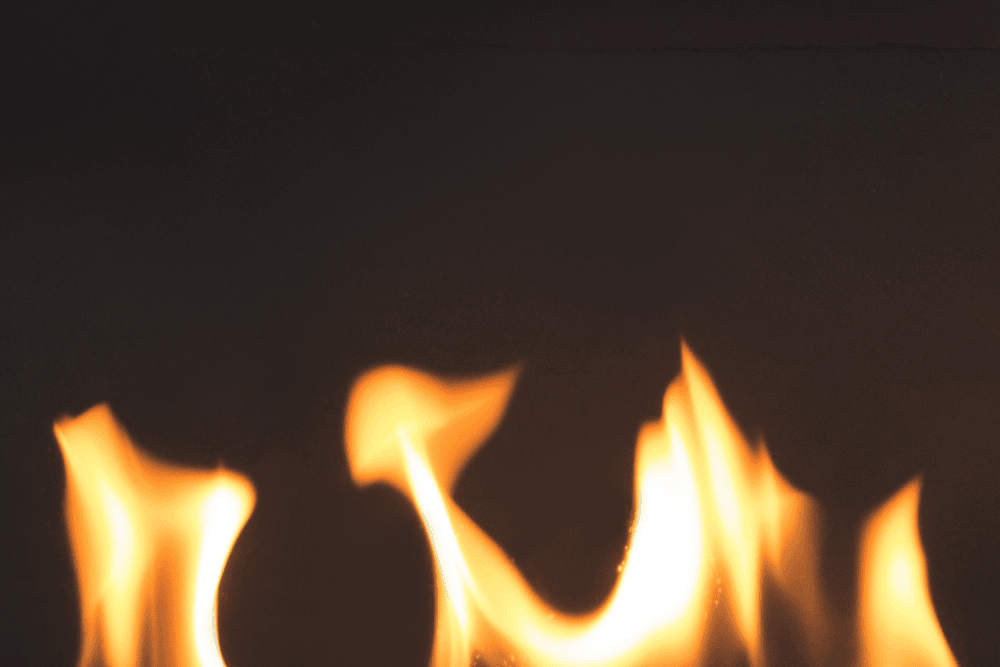 H6 Gas Fireplace Plain Black Liner