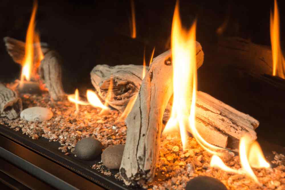 Gas Fireplace Driftwood