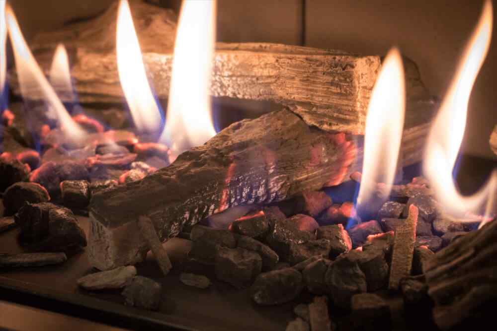Gas Fireplace Splitwood