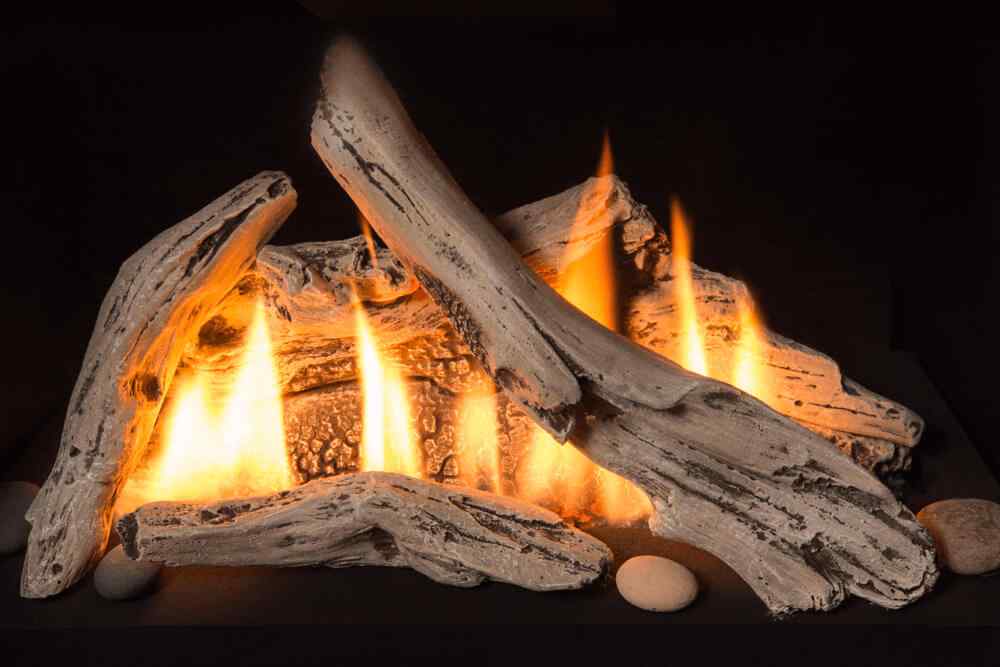 Valor Madrona Gas Stove Driftwood Logs