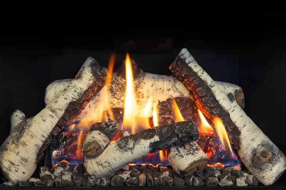 Valor Madrona Gas Stove Birch Logs