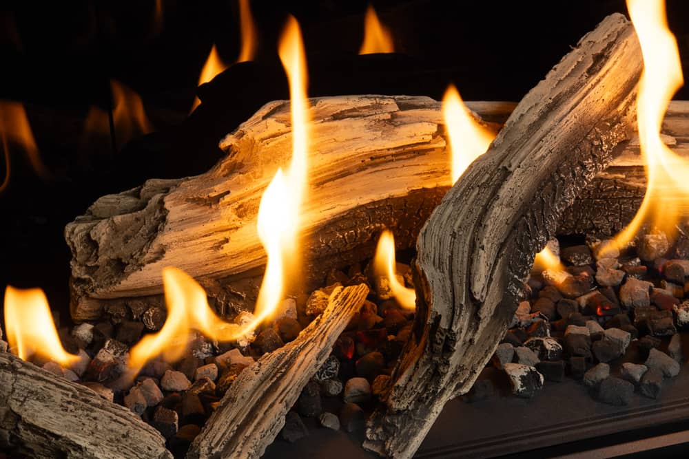 Valor LT2 Gas Fireplace Splitwood Logs
