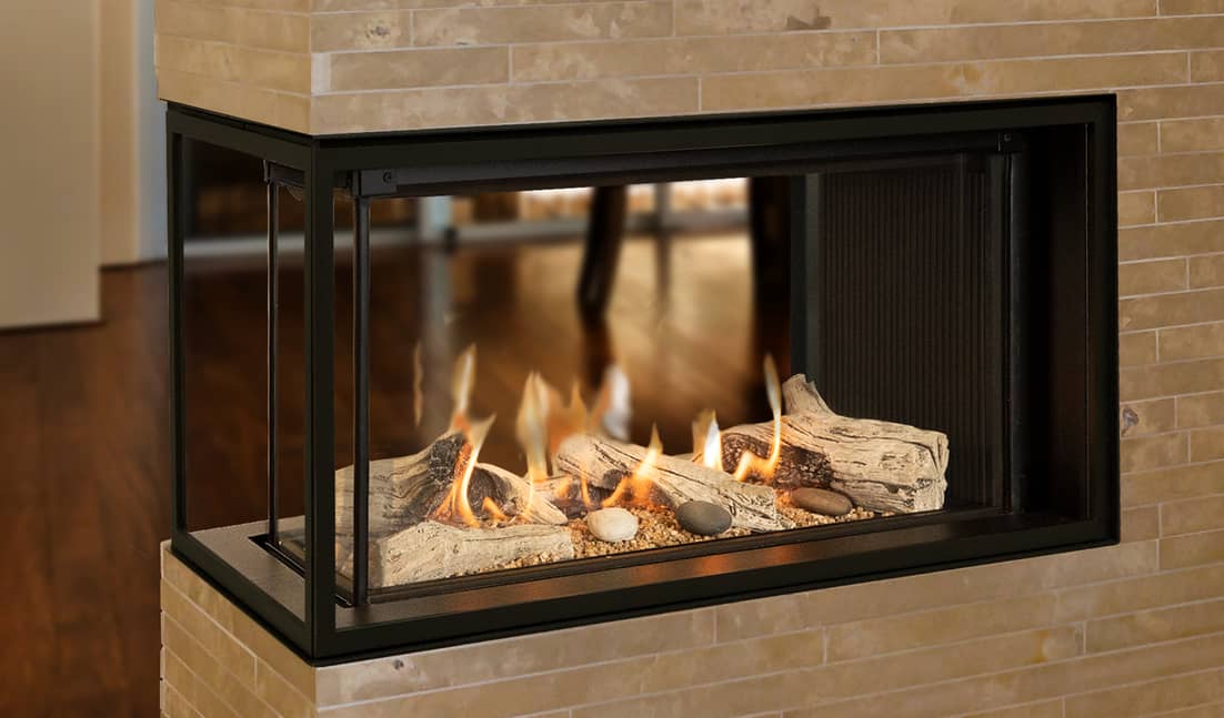 Valor Multi-Sided gas fireplace