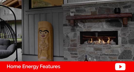 Fireplace energy features