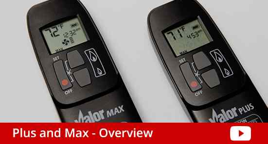 Valor Plus and Max Remote Controls