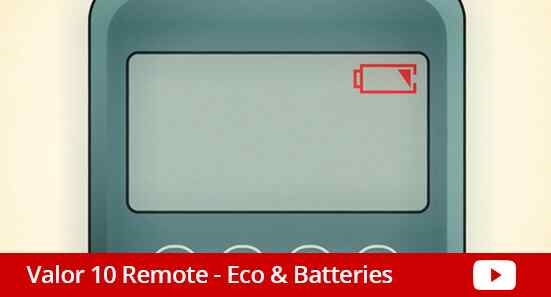Valor 10 Remote Control Batteries Symbol