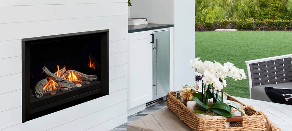 H5 Gas fireplace safety outdoors